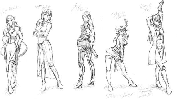 Concept Art: Drow Women