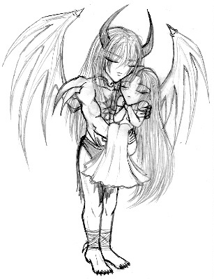 Chibi Evil Horus & Lily