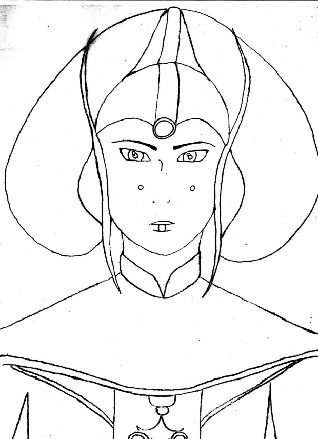 Queen Amidala Lineart