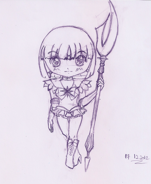 Sketch Chibi Sailor Saturn