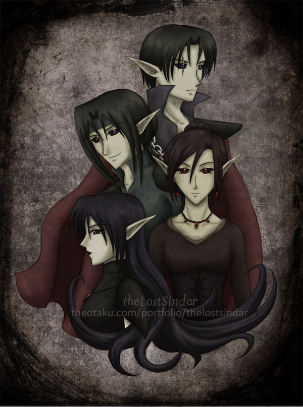 Dark Family Portrait