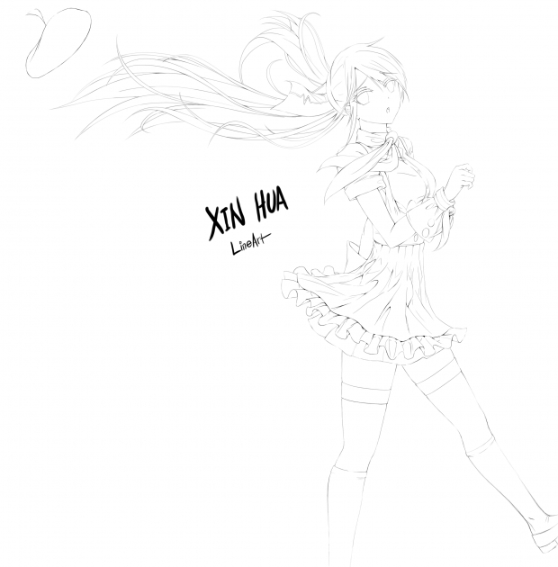 LineArt 001 (Vocaloid Xin Hua)