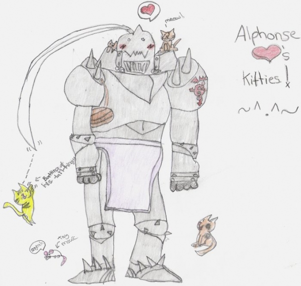 Al And Kitties - Colored