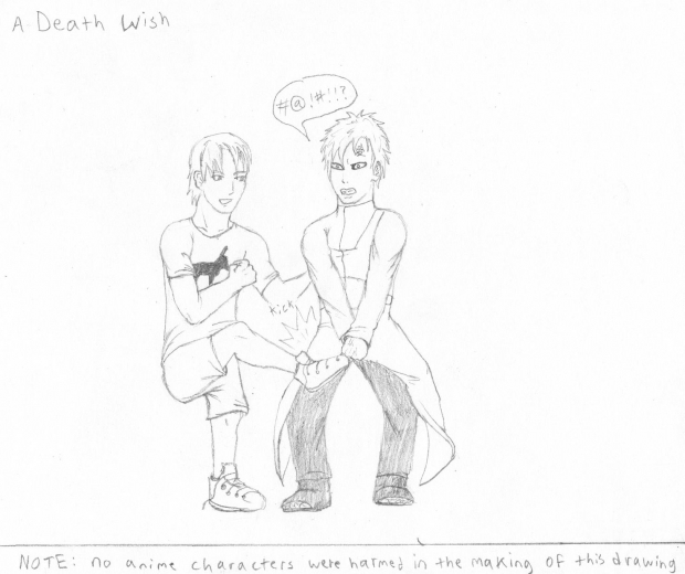 Death by pissing off Gaara
