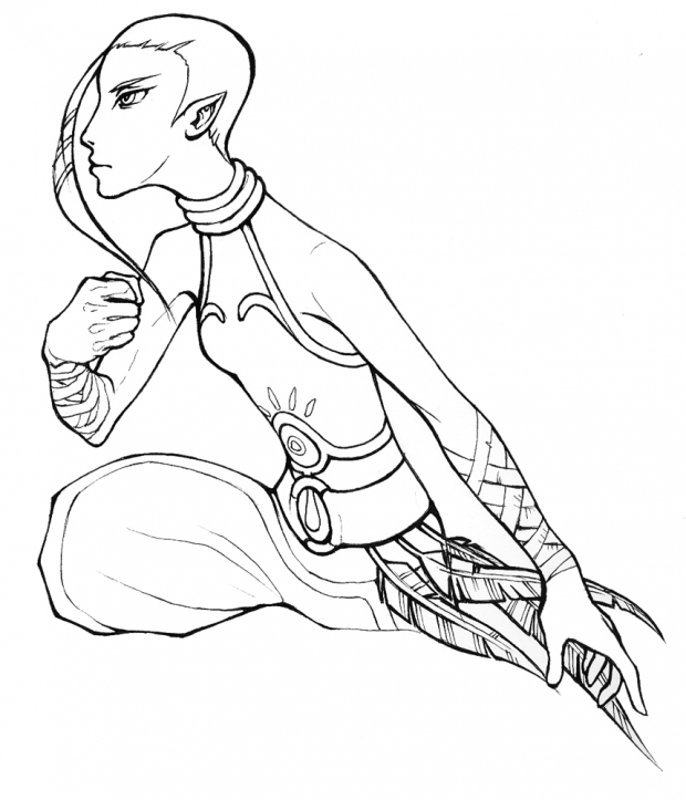 Time Guardian (Line Art)