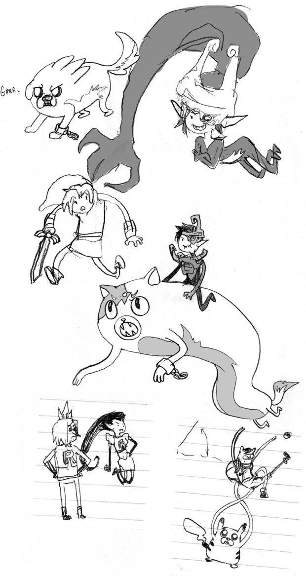 Adventure Time Mashup Sketches