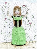 Girl Tangled By Vines