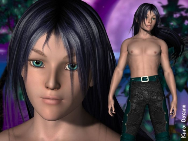 Black-haired Bishounen