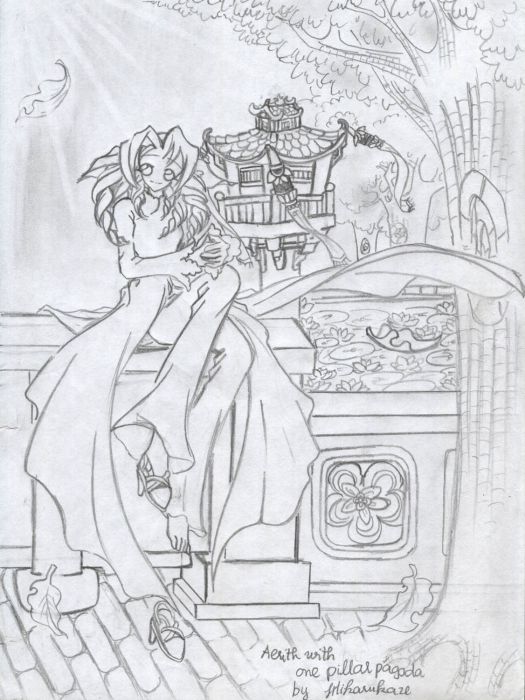Aerith With One Pillar Pagoda