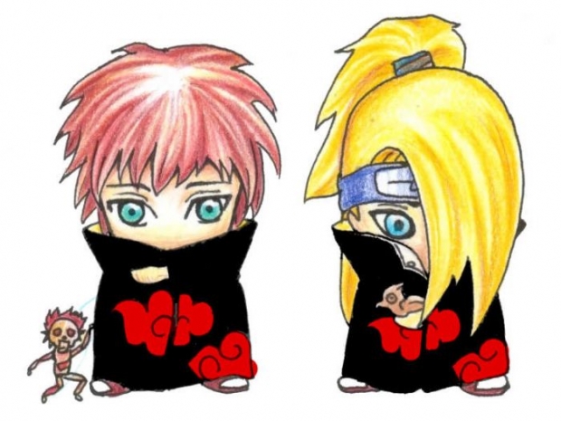 Chibi Sasori & Deidara