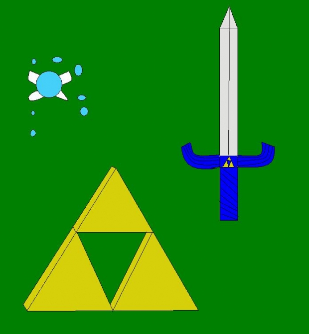 The Sword,the Fariy,& The Triforce