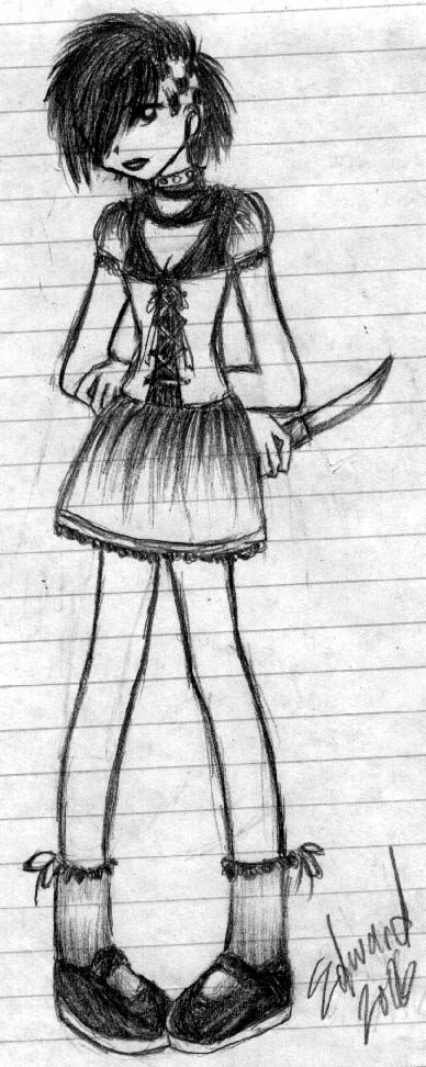 Manga Style Self Portrait