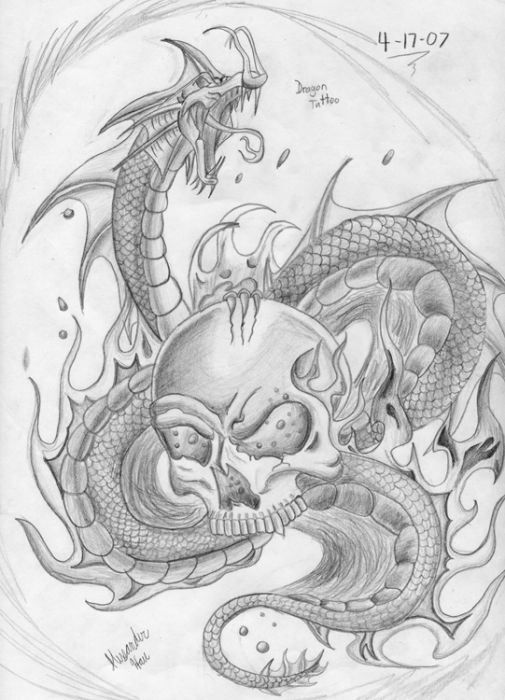 Dragon W/ Skull