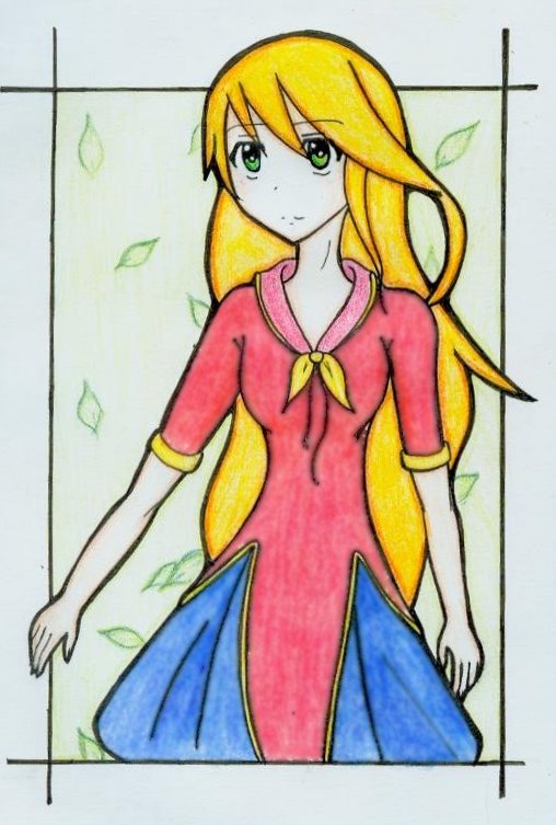 orangey yellow haired??