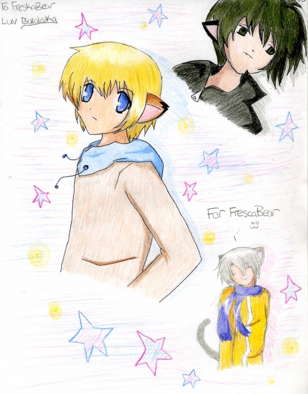 Art Trade: FrescaBear: Neko Boys