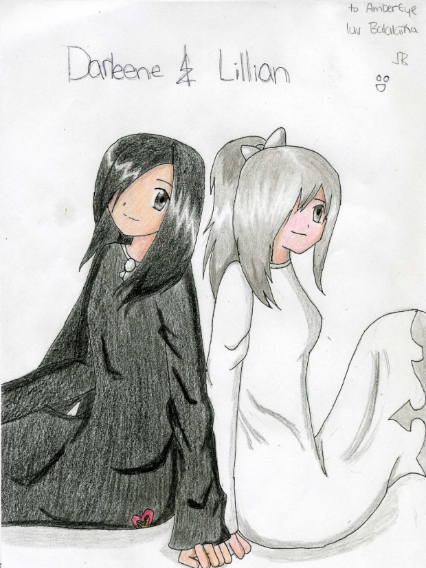 Art Trade: AmberEye: Darleene and Lillian