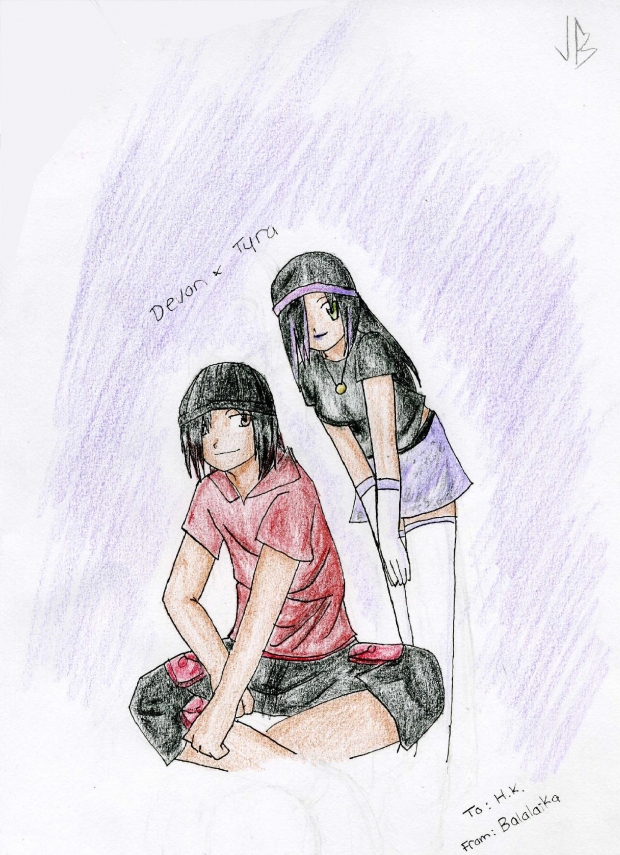 Art Trade: Heartkruez: Devon and Tyra