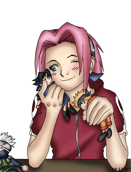 Sakura Plays With Dolls?