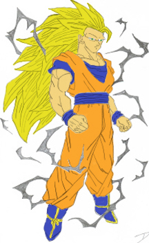 Goku SSJ 3 With Lightning