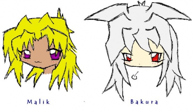 Chibi Malik And Bakura!