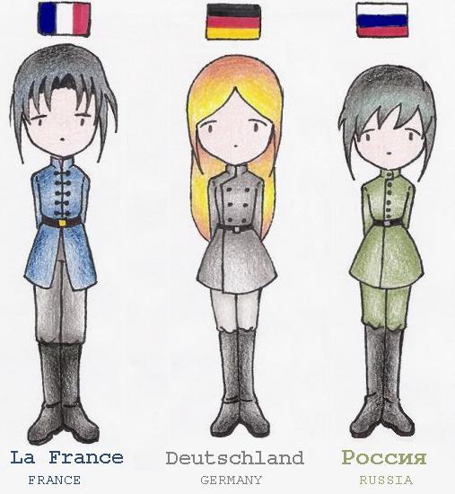 France, Germany, Russia