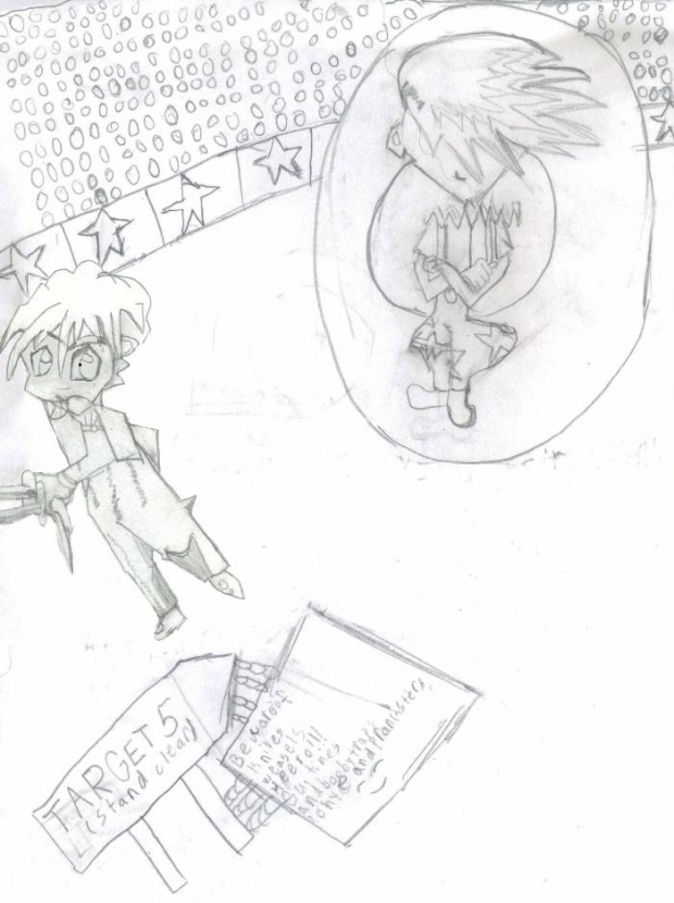 Blind Man On Target 5