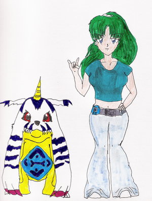 Digidestined Sizaru And Gabumon