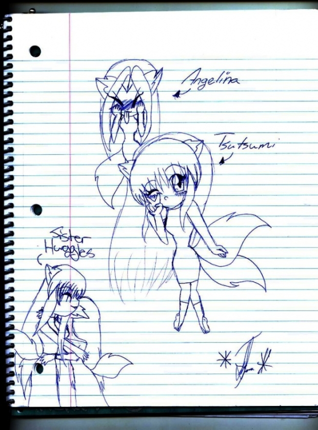 Angelina And Tsutsumi(chibis)