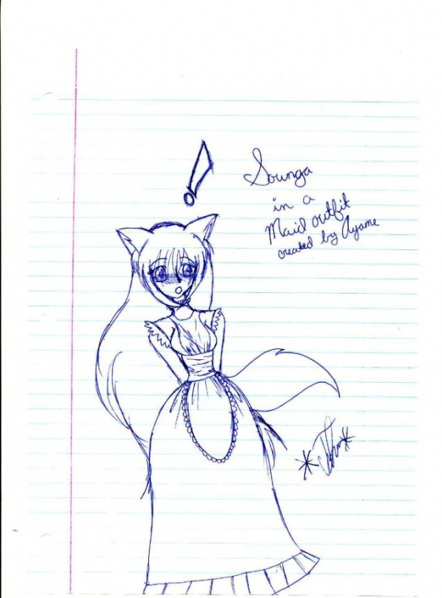 Sounga In A Maid Outfit