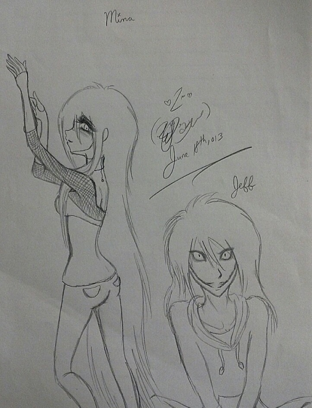 Mina and Jeff: Helloooh.