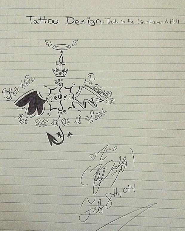 Tattoo Design: Truth In The Lie