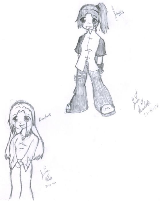 My Oc, Jenny, And Some Random Girl