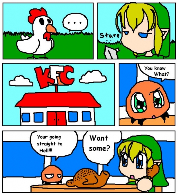 Chicken Vs Link!!
