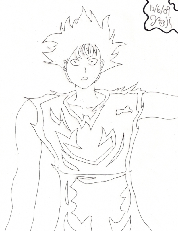 Hiei's Shock. (Line)