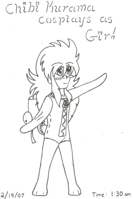 Kurama Cosplaying Gir