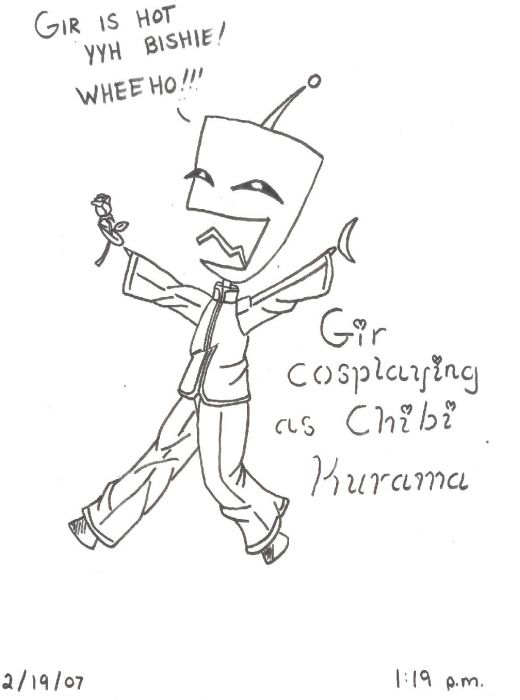 Gir Cosplaying Kurama