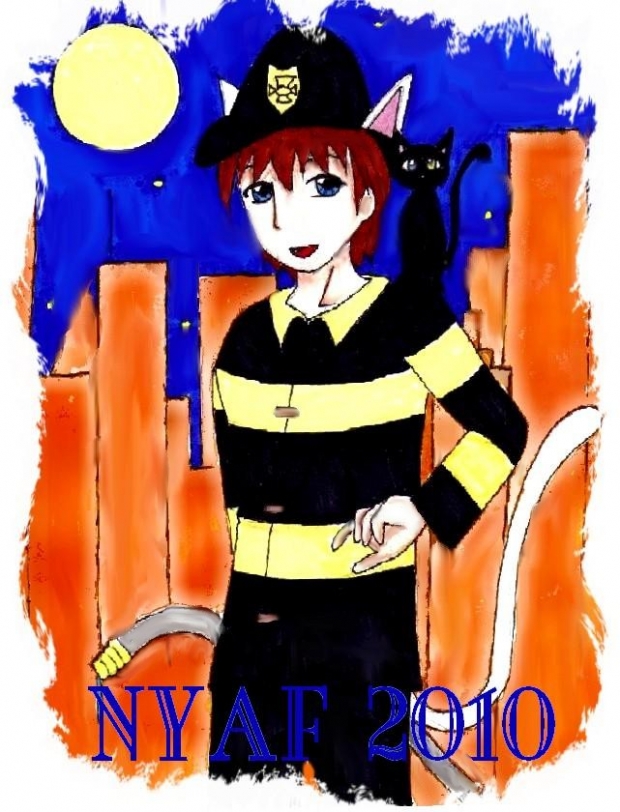 Firefighting Cat Guy