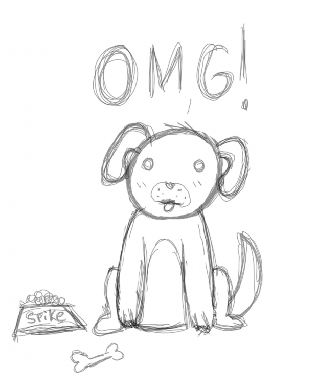 Puppy saying OMG!