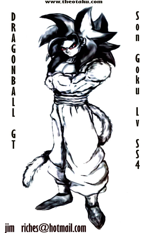 SS4 GOKU BLACK N WHITE  ART