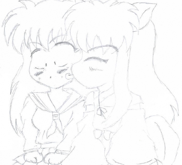 Inu And Kagome Chibis