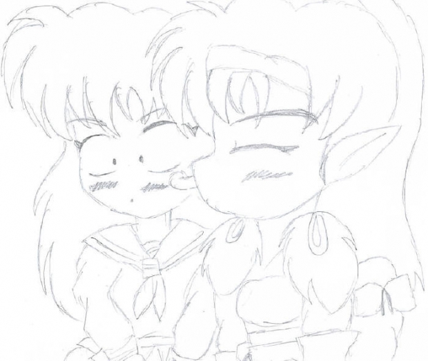 Kouga And Kagome Chibis