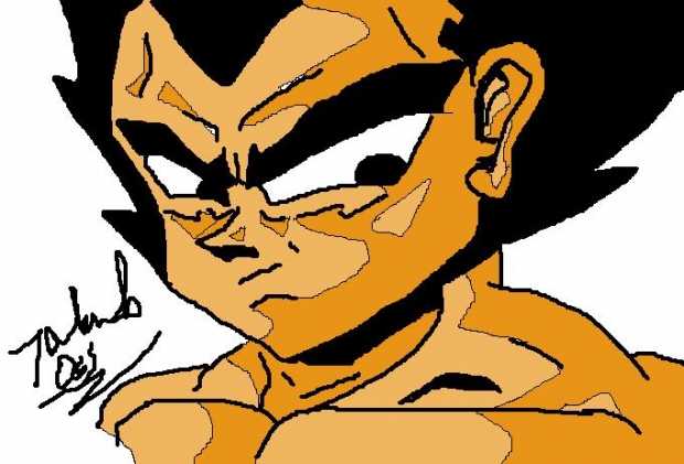 Vegeta In Paint