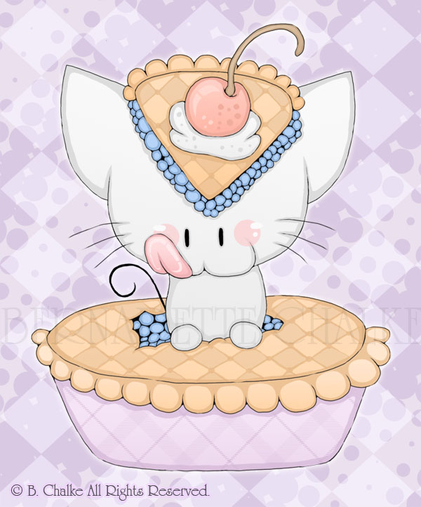 Kitty Loves Blueberry Pie