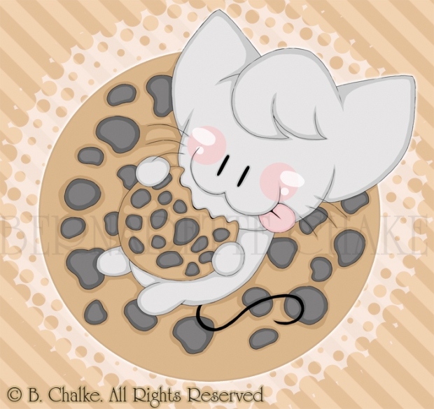 Kitty Loves Choc Chip Cookies