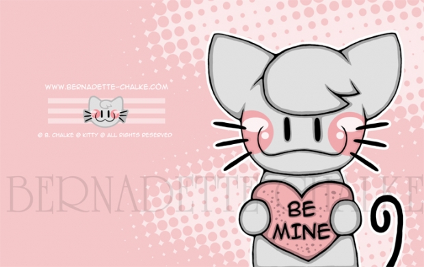 Kitty Valentine Day Card