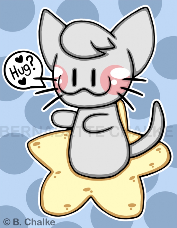 Happy Kitty Loves Hugs