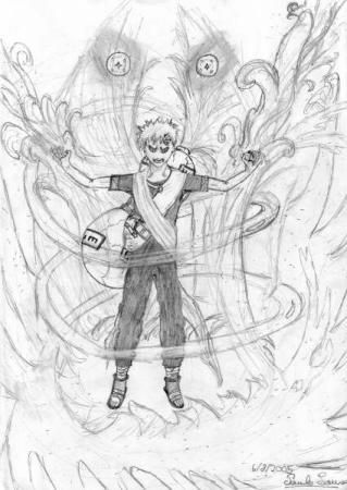 Gaara Using His Powers