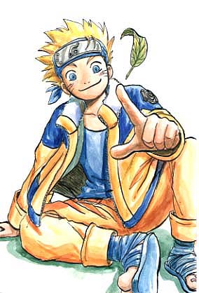 Naruto Doing The Loser Sign