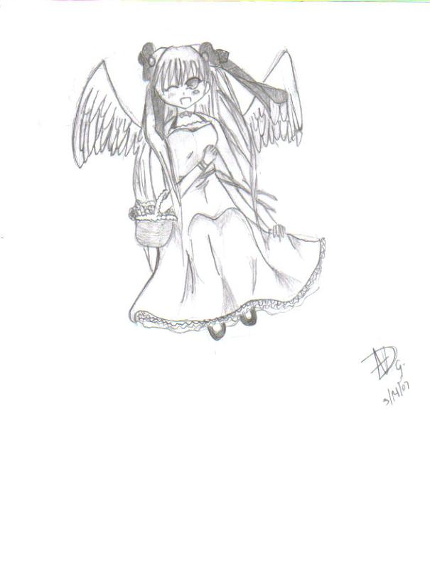 Angel W/ Basket