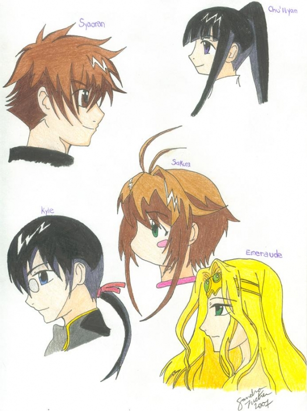 Tsubasa Skethches-colored